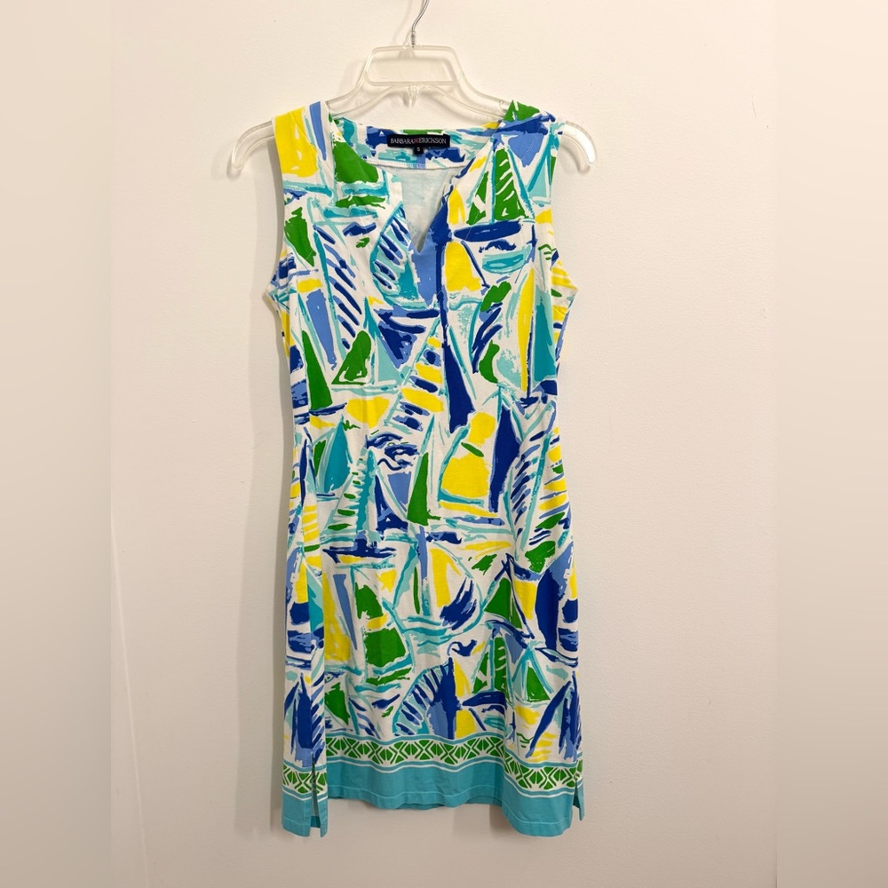 Colorful Abstract Print Dress
